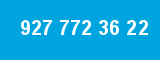 927 772 36 22 927 772 36 22